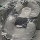 Rootling Baby Feeding Pillow, Anti Overflow Feeding Pillow for Reducing Spit-Up, Safety Nursing Pillow, Baby Lounger Reflux Wedge Breastfeeding, Removable top and Bottom (Gray, Small)