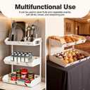 GOENDR Fruit Basket for Kitchen Counter 3 Tier Metal Fruit Bowl with Banana Hanger, Convertible to 2 Tier, Large Capacity Countertop Organizer for Fruit Vegetables Bread Snack Produce Storage