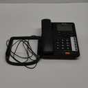 2-Line Corded Telephone Systems for Small Business and House, Desk Phone Only (Black)