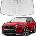 KAYZT Windshield Sun Shade for Toyota RAV4 2019-2025 RAV-4 Foldable Sunshade SUV Front Window Custom Fit Accessories