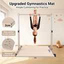 Gymnastics Bar, 5FT Gymnastics Bars for Kids at Home, 10-Level Adjustable Horizontal bar for Kids Ages 3-15, Easy Assembly Gymnastic Equipment for Indoor/Outdoor Use with Foam Pad