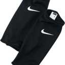 Nike Guard Lock Sleeves, Soccer shin Pads (Large, BLACK)