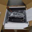 Lazzanto Nightstand Hidden Drawer Charging Table  Night Stand with Charger Station and Sliding Top Storage, Morden Bedside Table with 2 Fabric Drawers, for Dorm Living Room Bedroom, Black