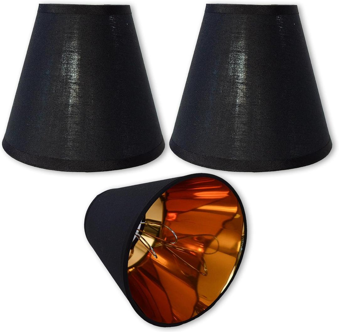small lamp shade chandelier shades set of 3Fabric Lampshade for Wall Lampchandelier shadessmall table lampsFor Cutting Edge bulbs, Clip-on Fitter Lampshade, 3" x 6" x 5"