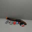 Toy Shotgun Bullet Educational Model Shooting Games for 8+ Boys, Double Barrel Toy Gun Soft Bullet Shell Ejection, Wood Colored Foam Dart Blasters