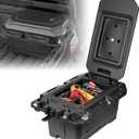 KEMIMOTO UTV Storage Box 45.3L/11.9Gal Waterproof Storage Bin Lockable Tool Box Compatible with 2016-2026 Can-Am Defender & Defender MAX, 2021+ Commander & Commander MAX 1000R 700