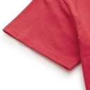 SweatyRocks Women's Summer Short Sleeve Tee Distressed Ripped Crop T-Shirt Tops (Red, S)