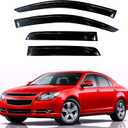KPY Rain Guards Fit for 2008-2012 Chevrolet Malibu, Out-Channel Window Visors Vent Wind Deflectors 4PC, Car Accessories for 08-12 Chevy Malibu