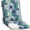 Arden Foam Patio Dining Outdoor Chair Cushions, 20 x 44, Premium High-Density Foam, Never Flattens, Weather-Proof for Outdoor Chairs, Salome Tropical, 1 Pack