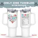 DUNKMATE Nurse Gifts for Women - Nurses Week Gifts - Appreciation Gift for Nurses - Nurse Nicu Lpn Rn Practitioner Gift for Women - Retirement, Graduation Nursing Student Ideas - 40 Oz Tumbler