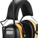 ZOHAN AM/FM Radio Headphone with Digital Display,Ear Protection Noise Reduction Earmuffs,Comfortable Hearing Protector