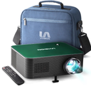 X1 Native 1080P Wireless Projector w/ Carry Case, Portable, Keystone Correction, Mounted & Dual Speaker,Outdoor, Home & Office Projector | Works With Roku/TV Stick/Laptop/Phone/Tablets/Ps5