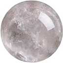 StoneStory Clear Quartz Crystal Sphere Ball with Wood Stand Large Healing Crystals Sphere Sculpture Home Office Decoration Fengshui Meditation Healing 80mm 3.14'' (Clear Quartz, 3.14'')