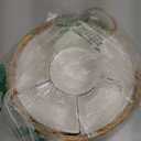 AVLA Ceramic Divided Serving Dishes, Porcelain Relish Tray, Party Appetizer Platter, 6 Removable Snack Bowls with Cattail Basket for Chips and Dips, Candy, Nut, Condiment, Veggie, Portable Handle