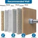 AIZESI Silver Spring Tension Curtain Rod, 31-77in, Adjustable, No-Drill