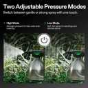 VIVOSUN Battery Powered Sprayer 0.5Gallon, Electric Spray Bottle USB Rechargeable, Automatic Water Pump Plant Mister with Adjustable Pressure, Easy to Refill, 2.2 Ah Battery