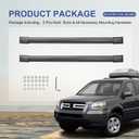 MOSTPLUS Roof Rack Cross Bar Rail Compatible with Honda Pilot 2003 2004 2005 2006 2007 2008 Cargo Racks Rooftop Luggage Canoe Kayak Carrier