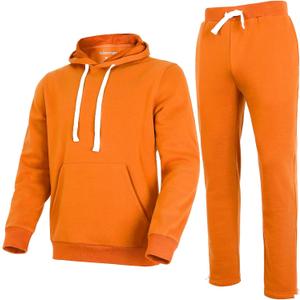 Men's Tracksuit 2 Piece Hoodie Sweat Athletic Sweatsuit Fleece Casual Running Jogging Sport Suit Sets