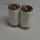 KDG Simple Cordless Table lamp, Portable Bedside 5000mAh LED Desk Lamp, 3 Brightness Levels Emergency Light, Linen Lampshade for Living Room, Bedroom, Dining Room, Night Light (Silver) (Silver + Beige Lampshde (2 Pack))