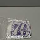 Blue & Silver 70th Birthday Banner, Balloons & Cake Topper for Men & Women - Swirls & Navy Blue Decorations