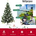 Cosy Family 7.5 ft Christmas Tree Storage Bag - Durable Heavy Duty Extra Large Artificial Xmas Holiday Tree Bag with Reinforced Handles and Dual Zippers Wide Opening - Red