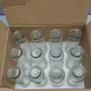 Lyellfe Set of 12 Glass Bud Vase, Clear Vases for Flowers, Small Vintage Floral Vase in Bulk for Centerpieces, Office, Dinning Table, Wedding Reception