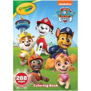Crayola Paw Patrol Coloring Book (288pgs), Kids Coloring Book Pages & Stickers, Paw Patrol Gift & Toys, Toddler Stocking Stuffer