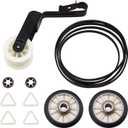 Dryer Repair Kit Replace for Whirlpool WED4900XW0 WED4900XW2 WED4915EW1 WED4850BW1 WED4850HW0 WED4950HW0 WED4900XW1 WED4850XQ0 - Drum Rollers 14210017, Belt 341241, Idler Pulley 14210023