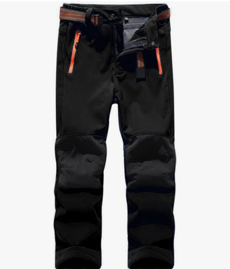 Jessie Kidden Kids Boys Girls Youth Waterproof Hiking Ski Snow Pants Elastic Waist Warm Insulated Pants Size XXL