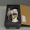 SORWDUERM 2 Pack Gold Door Knob Crystal Door Knobs Passage Brushed Gold for Hall and Closet Glass Satin Brass Door Handle Zinc Alloy