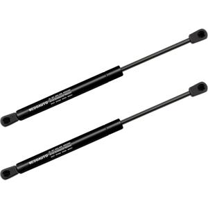 Qty2 Universal Lift Support Struts Spring Damper Shock Extended Length 7.5Inch, Compressed Length 5.34 Inch Force 65 LBS, 10mm Ball Socket for RV Bed Platform/Outdoor Bench/Tool Box Lid 4056