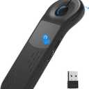 Air Mouse for PC/iOS/Android with Touchpad Rechargeable Wireless Presentation for PPT Pointer Bluetooth 2.4G Remote Control for PowerPoint/Keynote/Tiktok/Camera/Kindle App (Black)