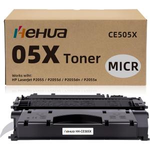 hehua 05X MICR Toner Cartridge Replacement for HP 05X CE505X 05A | Compatible with HP LaserJet P2055 P2055d P2055dn P2055x Printers | High Page Yield (1-Pack)