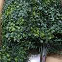 2.6FT Artificial Boxwood Topiary 2 Set, Fake Outdoor Shrubs with Spike for Front Porch Garden Decor,Eazy to Push in The Ground Faux Bushes for Outdoor/Indoor Decor 2 Pack