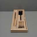 Kristin Ess Hair Styling Gift Set 3-in-1 Ceramic Flat Iron Bundle - 1.25inch Dual Voltage Ceramic Hair Straightener + Detangling Brush + Sectioning Clips - 4 Heat Settings 440 Degrees + Auto Shut Off