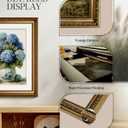 HUARCEY Vintage Blue Hydrangea Wall Art 13x16 Inch Botanical Print