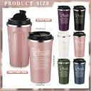 Pickmesh 18 Pcs Difference Maker Gift Journal Tumbler Set 17 oz A5, 6 Color