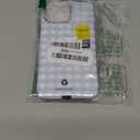 Compatible with iPhone 16 Pro Max Case, Cute Simple Checkered Phone Case for Women, Shockproof Slim Soft TPU and Hard PC Protective Cover Compatible with iPhone 16 Pro Max 6.9", Blue