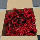 Christmas Garland Decorations,6 Ft Red Berry Garland,Artificial Winter Berry Garland for Fireplace,Christmas Holiday New Year Decor