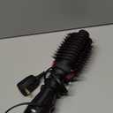 Hair Dryer Brush Blow Dryer Brush in One, Upgraded 4 in 1 Hair Dryer and Styler Volumizer with Negative Ion Anti-frizz Ceramic Titanium Barrel Hot Air Hair Straightener Brush (Black/Pink)