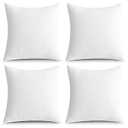 MIULEE 24x24 Euro Outdoor Pillow Inserts, Pack of 4 Waterproof Pillows