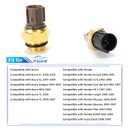 Engine Coolant Temperature Sensor Temp Sender Kit 37870-PJ7-003 37760-P00-003 for Honda Accord 1992-2002, Honda Civic 1992-2005
