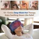 Comfytemp Heated Eye Sleep Mask for Dry Eyes, Fsa Eligible, Microwavable Moist Heating Pad for Stye, Dark Circle, Steam Warm Compress Sleeping Face Mask, Hsa Store, Get Well Gift - Not Washable