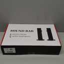 Sound Bar, 100W Sound Bar for Smart TV, Bluetooth 5.3 Soundbar, 2 in 1 Detachable Home Speaker Bass Effect, Home Theater Surround Sound, ARC/Optical/AUX/USB Connections, for TV/PC/Projectors (Black)