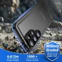 SPORTLINK for Samsung Galaxy S26 Ultra Case, IP68 Waterproof Dustproof Military 360 Full Body Heavy Duty Shockproof Protective with Camera Screen Protector S 26 Phone Front Back Cover 6.9" Black