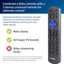 Philips Roku TV Remote Replacement, Compatible with Roku Philips TV, TCL/ONN/Hisense/Sharp/Element/Westinghouse, Roku Replacement Remote SRP6320R/27