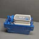 2025 2 Sets Poolside Storage Basket with 2 Cup Holder & Pole Hanger,Hold 12KG+,Toy Holder Storage for Towels Drinks Pool Accessories Bar for Most Frame Above Ground Swimming Pools