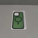 Miracase Magnetic for iPhone 15 Pro Max Case 6.7 inch (Compatible with MagSafe)with 2X Screen ProtectorsMilitary-Grade Protection, Anti-Fingerprint Translucent Matte Phone Cover, Dark Green