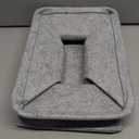 Minoisome Collapsible Storage Basket with Carry Handles Felt Fabric Storage Bin Durable Organizer for Gift Toys Shoes Clothes Towels Nursery Home Laundry Office Decorative Organizing Box(Light Grey)