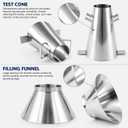 Concrete Slump Test Kit, ASTM C143 Steel Slump Cone Set